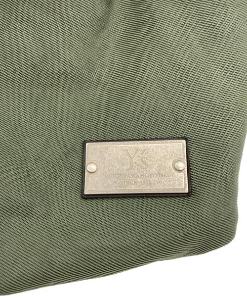 Y's（ワイズ）Y's (ワイズ) VINTAGE NYLON TWILL DEFORMED POUCH グリーンの古着・服飾アイテム