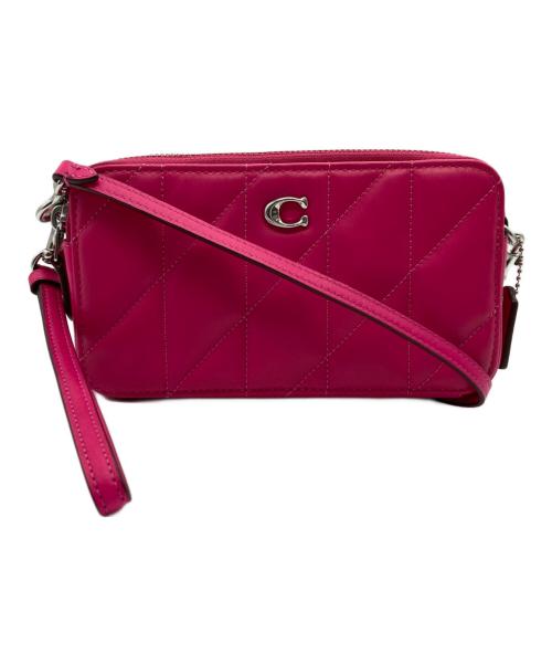COACH（コーチ）COACH (コーチ) キラ クロスボディ・ピロー キルティング ピンクの古着・服飾アイテム