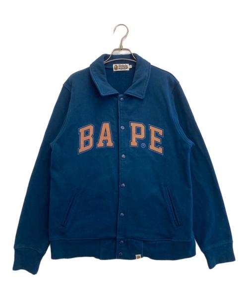 A BATHING APE（ア ベイシング エイプ）A BATHING APE (ア ベイシング エイプ) スタジャン ブルー サイズ:Lの古着・服飾アイテム