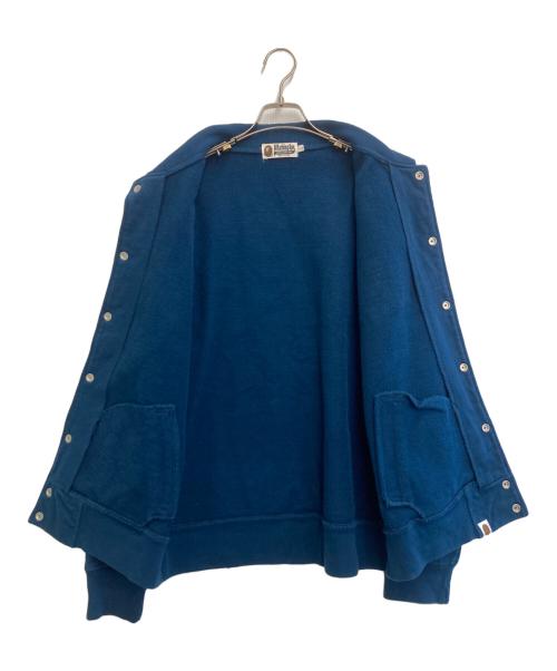 A BATHING APE（ア ベイシング エイプ）A BATHING APE (ア ベイシング エイプ) スタジャン ブルー サイズ:Lの古着・服飾アイテム
