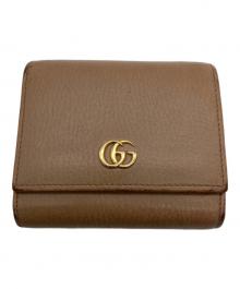 GUCCI（グッチ）の古着「2つ折り財布」｜ベージュ