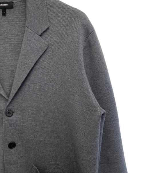 theory（セオリー）theory (セオリー) ニットジャケット グレー サイズ:Lの古着・服飾アイテム