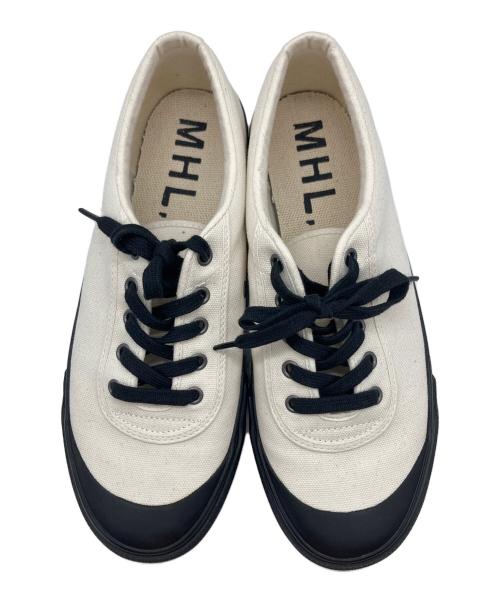 MHL（エムエイチエル）MHL (エムエイチエル) MOONSTAR CANVAS TRAINER ホワイト サイズ:25の古着・服飾アイテム