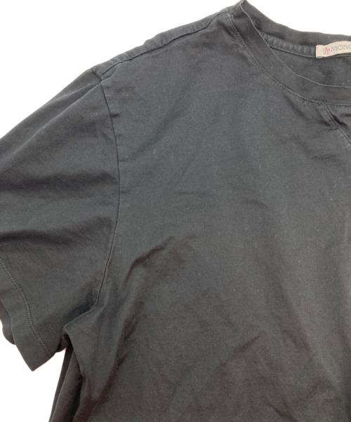 MONCLER（モンクレール）MONCLER (モンクレール) ロゴクルーネックTシャツ ブラック サイズ:Lの古着・服飾アイテム