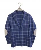 L.B.M.1911エルビーエム1911）の古着「ウールチェックテーラードジャケット」｜ネイビー×ブルー