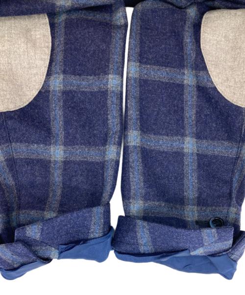 L.B.M.1911（エルビーエム1911）L.B.M.1911 (エルビーエム1911) ウールチェックテーラードジャケット ネイビー×ブルー サイズ:44の古着・服飾アイテム