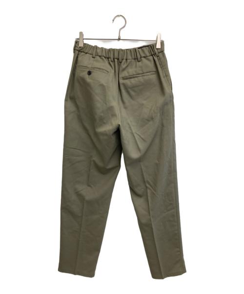 MARKAWARE（マーカウェア）MARKAWARE (マーカウェア) FRONT PLEATS PEGTOP ORGANIC WOOL TROPICAL カーキ サイズ:2の古着・服飾アイテム