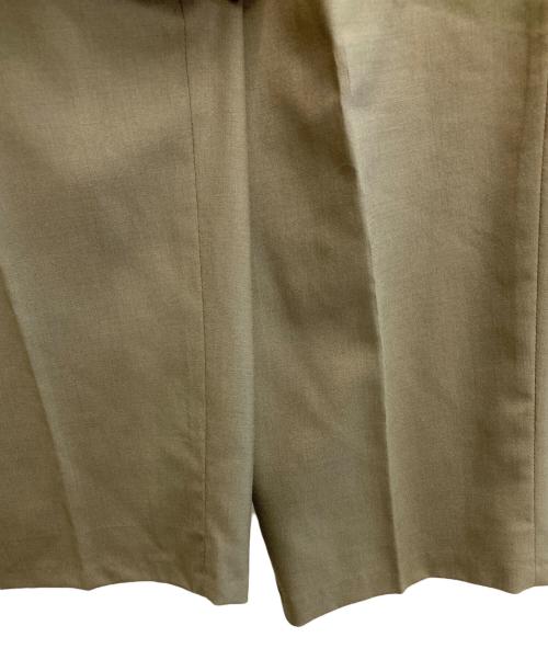 MARKAWARE（マーカウェア）MARKAWARE (マーカウェア) FRONT PLEATS PEGTOP ORGANIC WOOL TROPICAL カーキ サイズ:2の古着・服飾アイテム