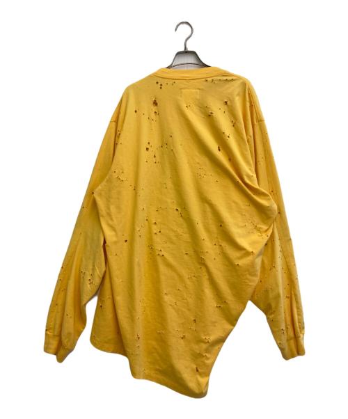 doublet（ダブレット）doublet (ダブレット) ZOMBIE SILHOUETTE LONG SLEEVE イエロー サイズ:Mの古着・服飾アイテム