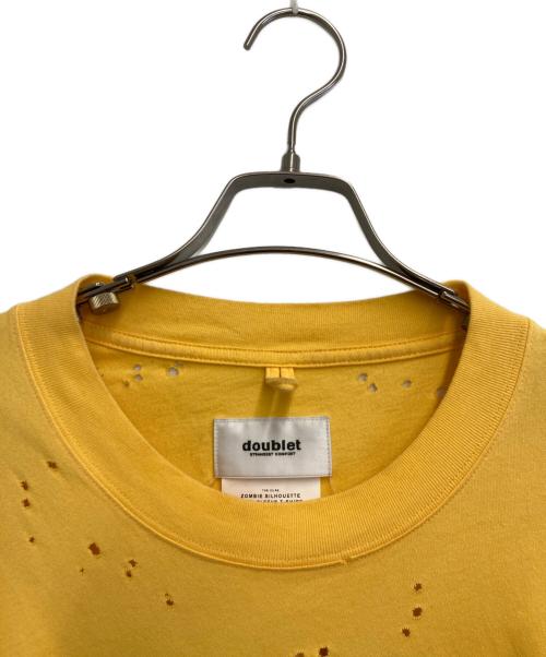 doublet（ダブレット）doublet (ダブレット) ZOMBIE SILHOUETTE LONG SLEEVE イエロー サイズ:Mの古着・服飾アイテム