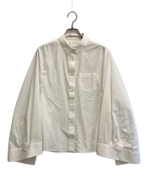 sacai（サカイ）sacai (サカイ) Cotton Poplin Cape シャツ ホワイト サイズ:2の古着・服飾アイテム