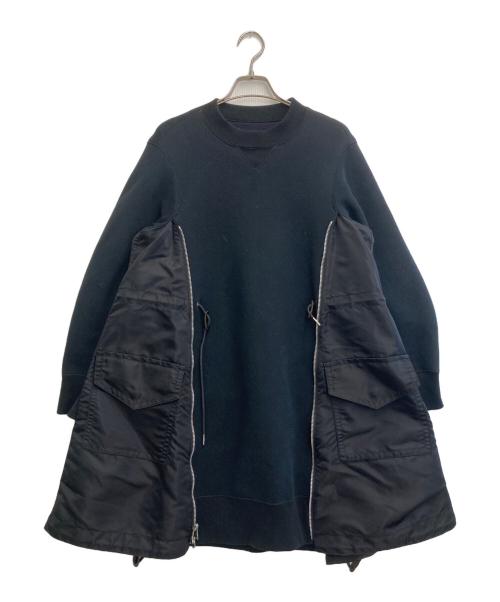 sacai（サカイ）sacai (サカイ) Sponge Sweat MA-1 Dress ブラック サイズ:1の古着・服飾アイテム