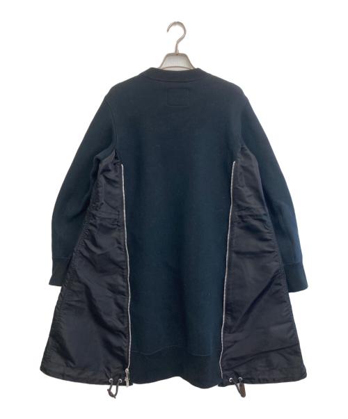 sacai（サカイ）sacai (サカイ) Sponge Sweat MA-1 Dress ブラック サイズ:1の古着・服飾アイテム