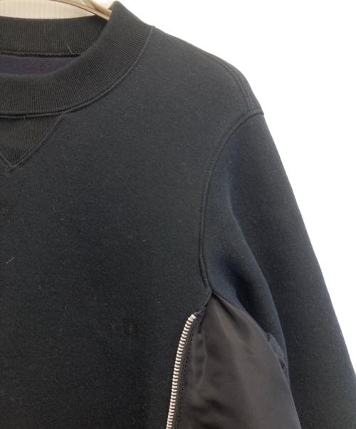 sacai（サカイ）sacai (サカイ) Sponge Sweat MA-1 Dress ブラック サイズ:1の古着・服飾アイテム