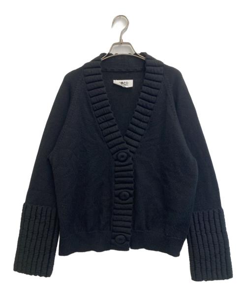 MM6 Maison Margiela（エムエムシックスメゾンマルジェラ）MM6 Maison Margiela (エムエムシックスメゾンマルジェラ) カーディガン ブラック サイズ:XSの古着・服飾アイテム