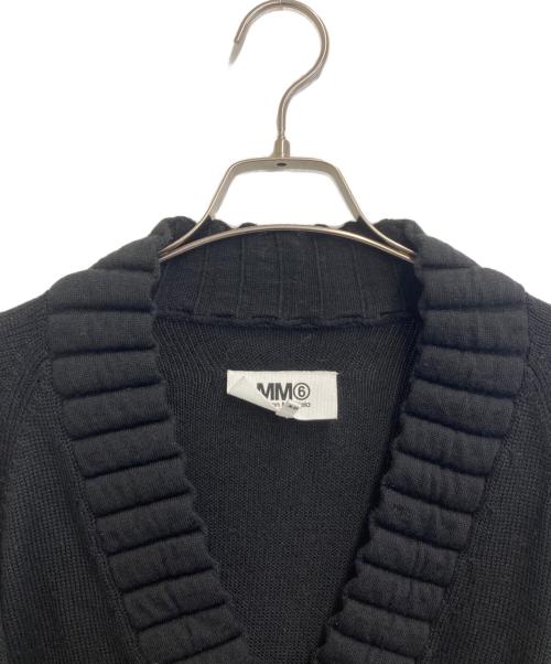 MM6 Maison Margiela（エムエムシックスメゾンマルジェラ）MM6 Maison Margiela (エムエムシックスメゾンマルジェラ) カーディガン ブラック サイズ:XSの古着・服飾アイテム