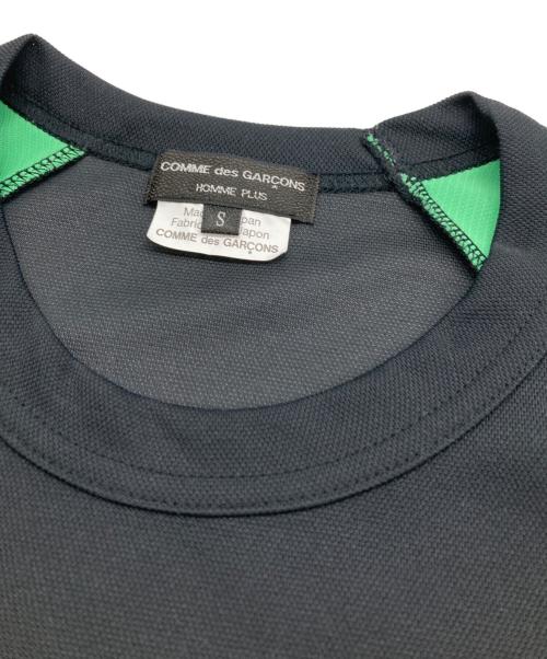 COMME des GARCONS HOMME PLUS（コムデギャルソンオムプリュス）COMME des GARCONS HOMME PLUS (コムデギャルソンオムプリュス) ラグランカットソー グリーン×ブラック サイズ:ｓの古着・服飾アイテム