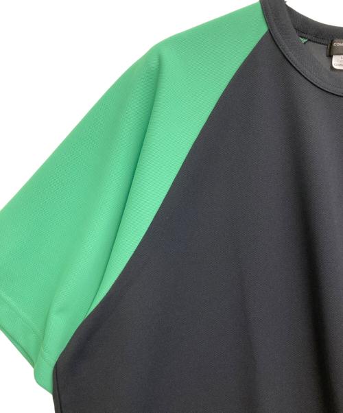 COMME des GARCONS HOMME PLUS（コムデギャルソンオムプリュス）COMME des GARCONS HOMME PLUS (コムデギャルソンオムプリュス) ラグランカットソー グリーン×ブラック サイズ:ｓの古着・服飾アイテム