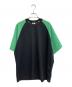 COMME des GARCONS HOMME PLUS（コムデギャルソンオムプリュス）の古着「ラグランカットソー」｜グリーン×ブラック