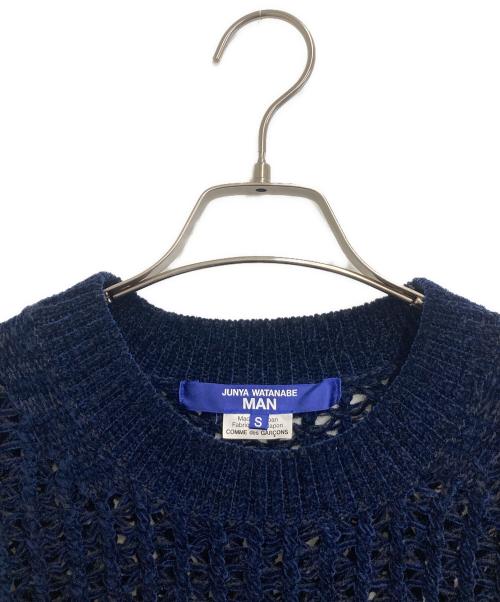 JUNYA WATANABE MAN（ジュンヤワタナベマン）JUNYA WATANABE MAN (ジュンヤワタナベマン) 24AW クルーネックニット ネイビー サイズ:Sの古着・服飾アイテム