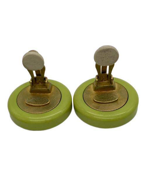 CHANEL（シャネル）CHANEL (シャネル) ココマークミラーイヤリング グリーンの古着・服飾アイテム