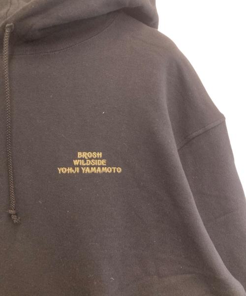 wild side brosh（ワイルドサイドブロッシュ）wild side brosh (ワイルドサイドブロッシュ) YOHJI YAMAMOTO (ヨウジヤマモト) Pullover Hoodie ブラック サイズ:4の古着・服飾アイテム