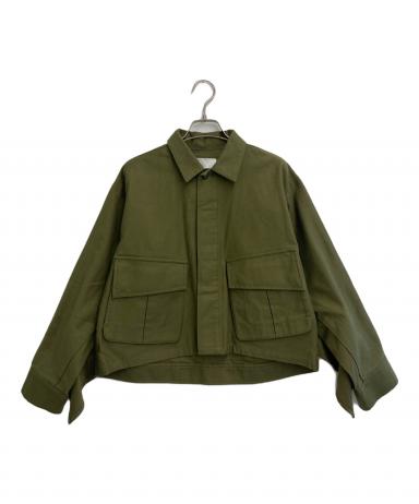 中古・古着通販】CLANE (クラネ) BACK FRILL MILITARY JACKET カーキ