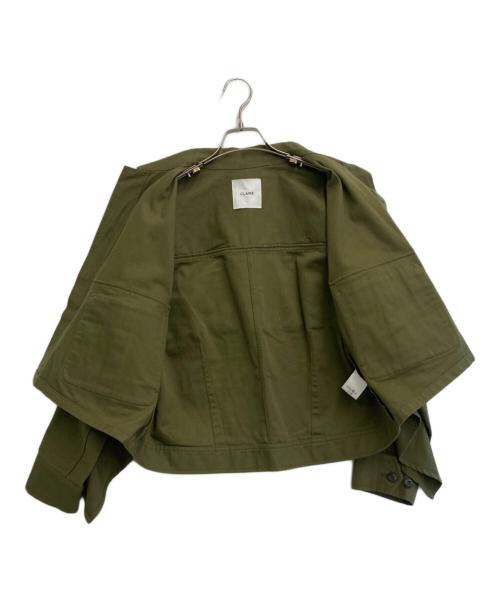 CLANE（クラネ）CLANE (クラネ) BACK FRILL MILITARY JACKET カーキ サイズ:SIZE Freeの古着・服飾アイテム