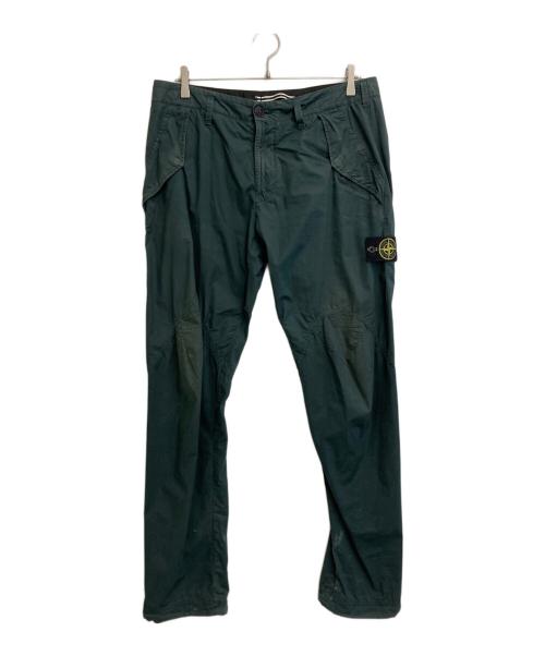STONE ISLAND（ストーンアイランド）STONE ISLAND (ストーンアイランド) コットンストレートパンツ グリーン サイズ:32の古着・服飾アイテム