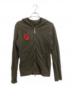 SABOTAGEサボタージュ）の古着「ジップパーカー」｜カーキ