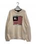 POLO JEANS CO.（ポロジーンズカンパニー）の古着「星条旗ニット」｜ベージュ