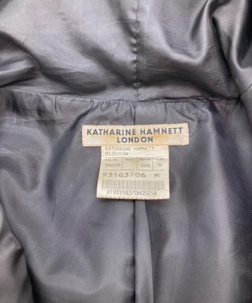 KATHARINE HAMNETT（キャサリンハムネット）KATHARINE HAMNETT (キャサリンハムネット) レザージャケット レッド サイズ:Mの古着・服飾アイテム