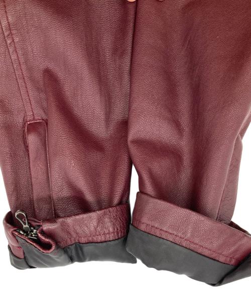 KATHARINE HAMNETT（キャサリンハムネット）KATHARINE HAMNETT (キャサリンハムネット) レザージャケット レッド サイズ:Mの古着・服飾アイテム