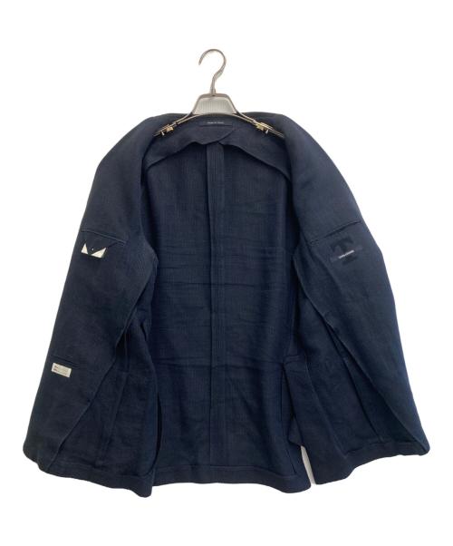 TAGLIATORE（タリアトーレ）TAGLIATORE (タリアトーレ) メッシュテーラードジャケット ネイビー サイズ:-の古着・服飾アイテム