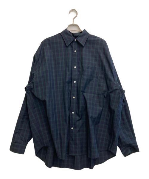 COEL（コエル）COEL (コエル) 25AW Kimyオーバーチェックシャツ グリーン サイズ:freeの古着・服飾アイテム