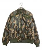 NUMBER (N)INEナンバーナイン）の古着「ハートトライバルカモ MA-1」｜グリーン
