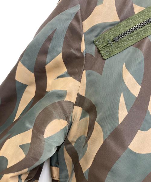 NUMBER (N)INE（ナンバーナイン）NUMBER (N)INE (ナンバーナイン) ハートトライバルカモ MA-1 グリーン サイズ:3の古着・服飾アイテム