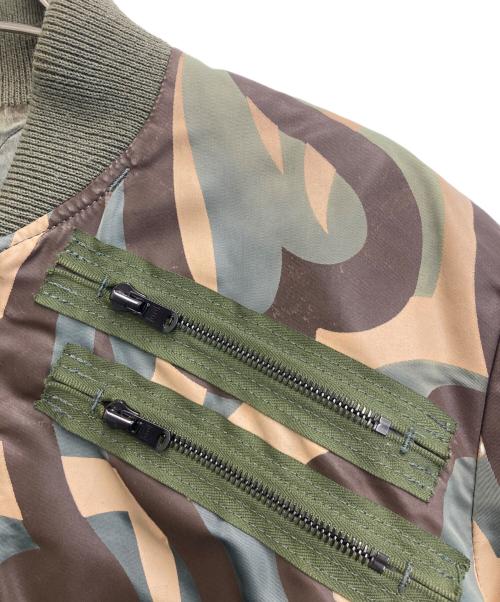 NUMBER (N)INE（ナンバーナイン）NUMBER (N)INE (ナンバーナイン) ハートトライバルカモ MA-1 グリーン サイズ:3の古着・服飾アイテム