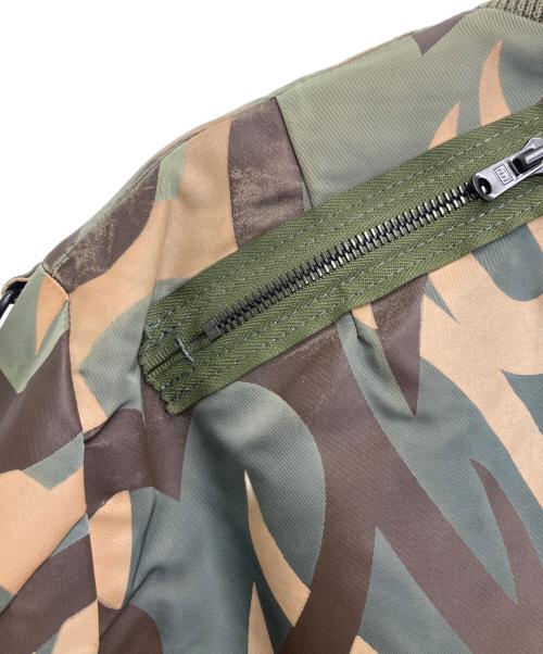 NUMBER (N)INE（ナンバーナイン）NUMBER (N)INE (ナンバーナイン) ハートトライバルカモ MA-1 グリーン サイズ:3の古着・服飾アイテム