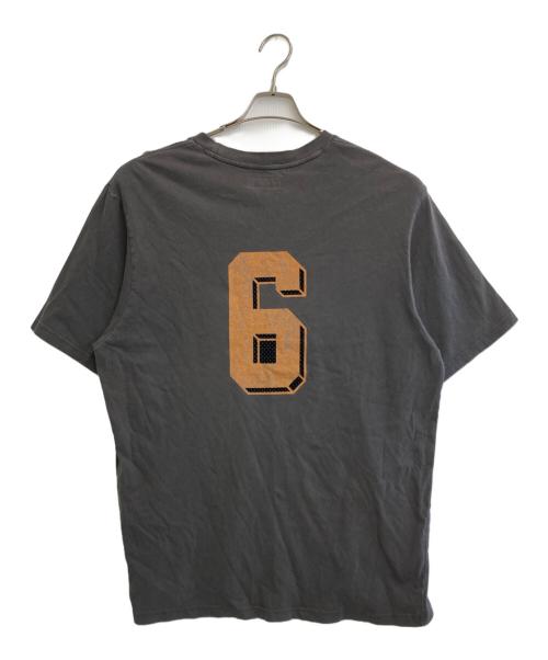 SUPREME（シュプリーム）Supreme (シュプリーム) 25SS Flocked Washed S/S Top グレー サイズ:Lの古着・服飾アイテム