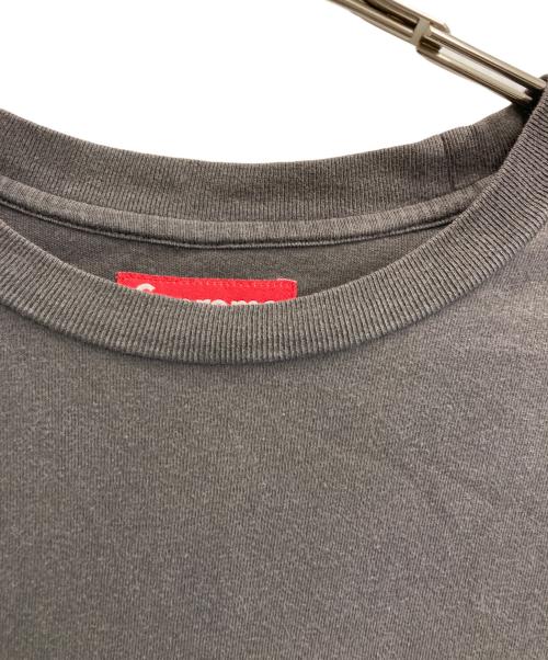 SUPREME（シュプリーム）Supreme (シュプリーム) 25SS Flocked Washed S/S Top グレー サイズ:Lの古着・服飾アイテム