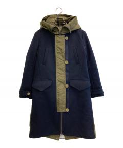 中古・古着通販】sacai (サカイ) ドッキングモッズコート グリーン