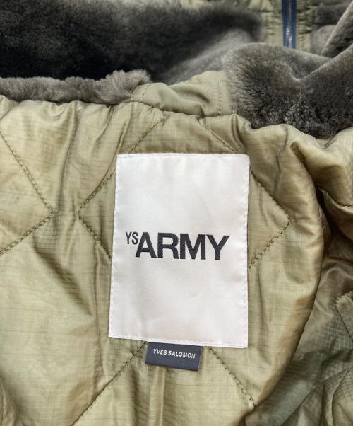 YVES SALOMON YS ARMY（イヴサロモン ワイエス アーミー）YVES SALOMON YS ARMY (イヴサロモン ワイエス アーミー) ミリタリーコート カーキ×ネイビー サイズ:34の古着・服飾アイテム