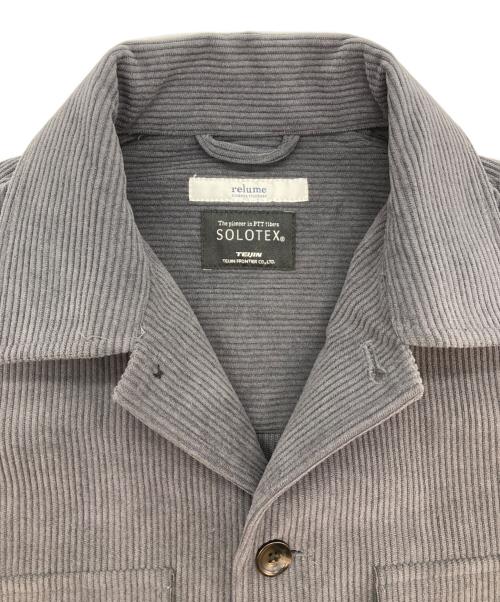 JOURNAL STANDARD relume（ジャーナルスタンダード レリューム）JOURNAL STANDARD relume (ジャーナルスタンダード レリューム) コーデュロイジャケット グレー サイズ:Sの古着・服飾アイテム
