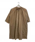 nest Robeネストローブ）の古着「エシカルダイチャーチドレス」｜ブラウン