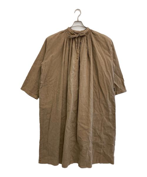 nest Robe（ネストローブ）nest Robe (ネストローブ) エシカルダイチャーチドレス ブラウン サイズ:Fの古着・服飾アイテム
