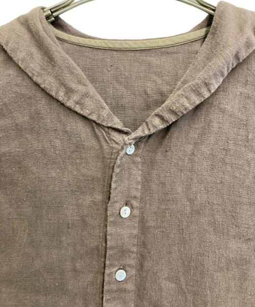 nest Robe（ネストローブ）nest Robe (ネストローブ) リネンワンピース ブラウン サイズ:Fの古着・服飾アイテム