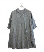 nest Robeネストローブ）の古着「リネンワンピース」｜ブルー
