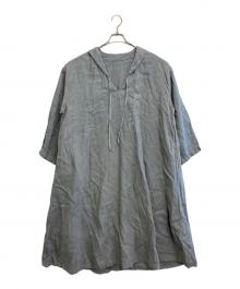 nest Robe（ネストローブ）の古着「リネンワンピース」｜ブルー