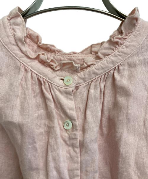 nest Robe（ネストローブ）nest Robe (ネストローブ) リネンブラウス ピンク サイズ:Fの古着・服飾アイテム